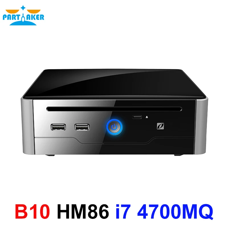  Partaker B10 Mini PC Desktop Computer Win10 Linux Gaming Intel Core i7 4700MQ Nuc HDMI DVI Dual dis