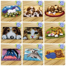 Trava gancho tapete kits de lona tapete bordado trava gancho tapijt kits diy malha fomiaran para costura ponto cruz crochê(China)