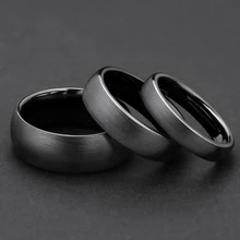 Tigrade керамическое матовое черное кольцо для мужчин и женщин 4 мм 6 мм 8 мм широкое мужское обручальное кольцо матовое anillos mujer размера плюс 4 до размера 14