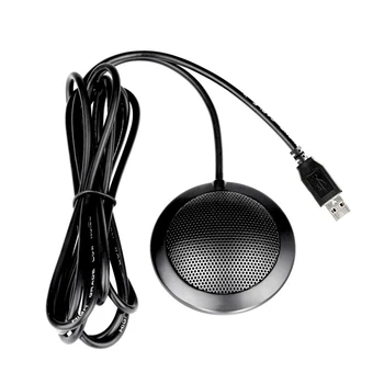 

Stereo Omnidirectional Condenser Microphone Mic USB Connector for Meeting Business Conference Desktop Computer