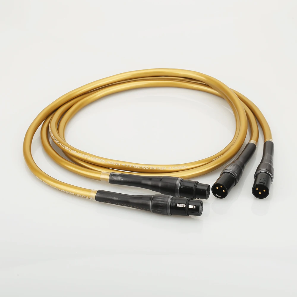 HI End Hexlink Golden 5 C соединительный кабель XLR pair 1M|interconnect cable|viborg audioxlr xlr cable |