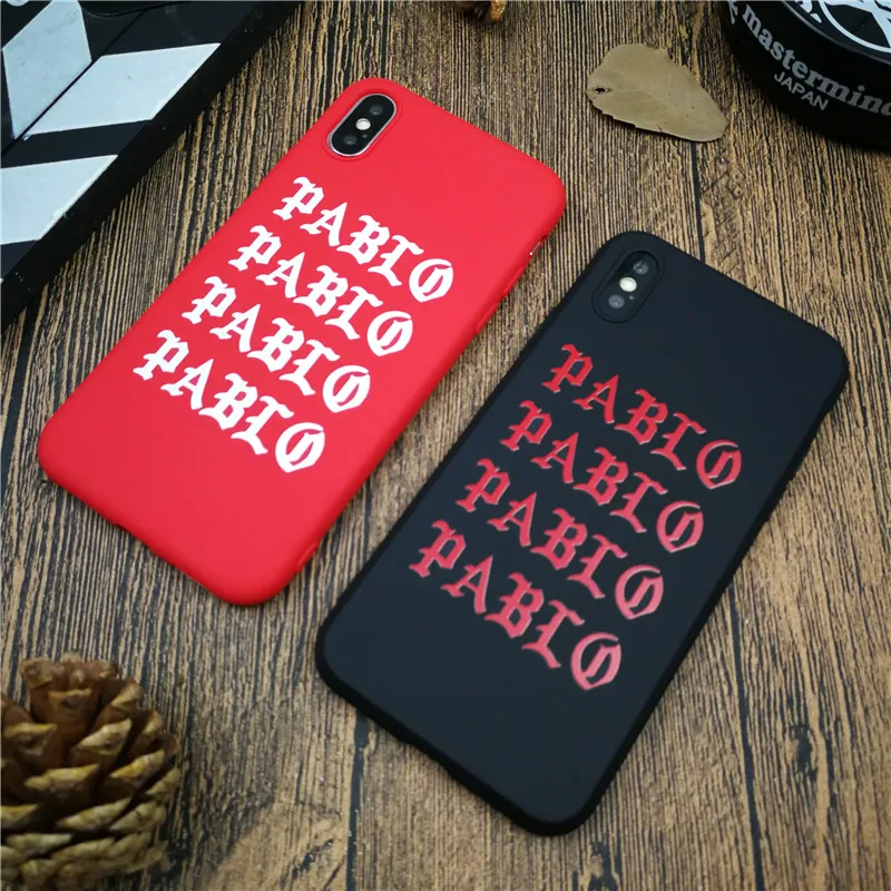 

Trend brand soft for iphone 11 PRO MAX X XS MAX XR 8 7 6 6S plus silicone phone cover Kanye LOGO matte coque fundas capa 8plus