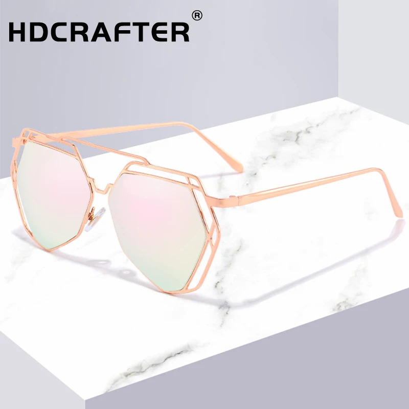 Metal Hexagon Sunglasses Fashion Style Eyewear Candy Colors Sun Glasses Driving Shopping Lunette De Soleil Retro Shades | Аксессуары для