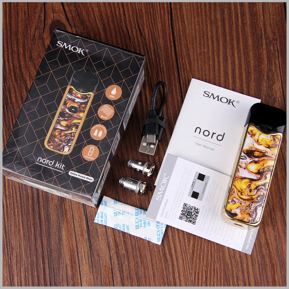 В наличии! Smok Nord Pod vape комплект с 1100 мАч батарея 3 мл картридж сетки спиральная электронная сигарета Vape комплект vs SMOK novo