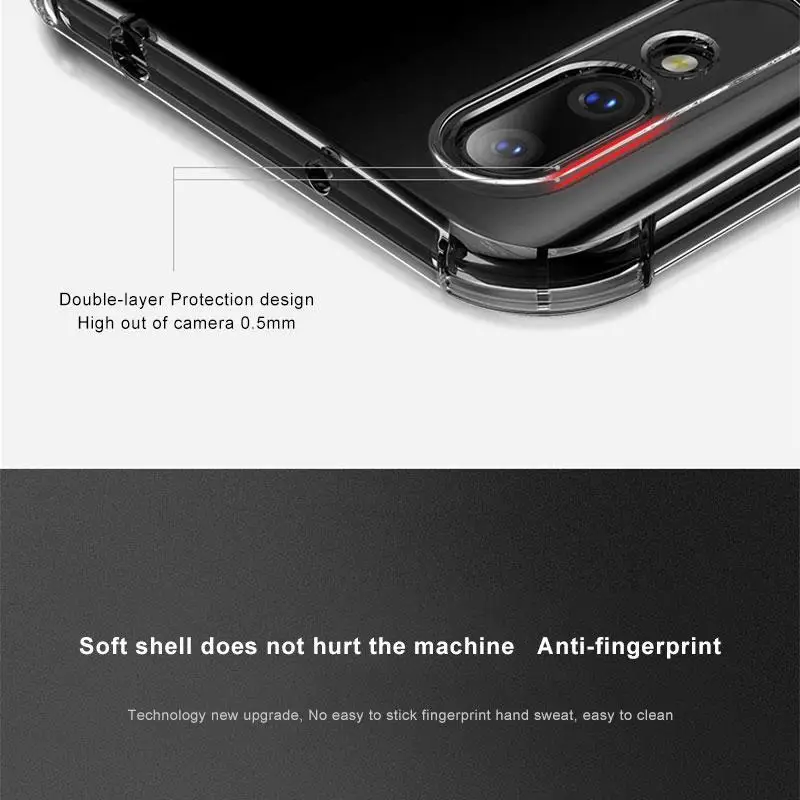 Антидетонационные прозрачные чехлы для Xiaomi mi 9T Pro CC9 Red mi Note 8 7 6 5 Pro Red mi 7 6 7A чехол Мягкие силиконовые мешки из ТПУ задняя крышка