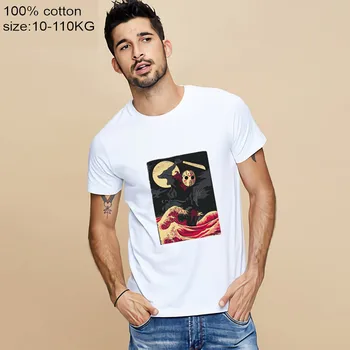 

2019 Jason Voorhees T-shirt It's Friday Crystal Lake Demon T shirt Friday The 13th Horror Movie T Shirts The Great Wave Top Tees