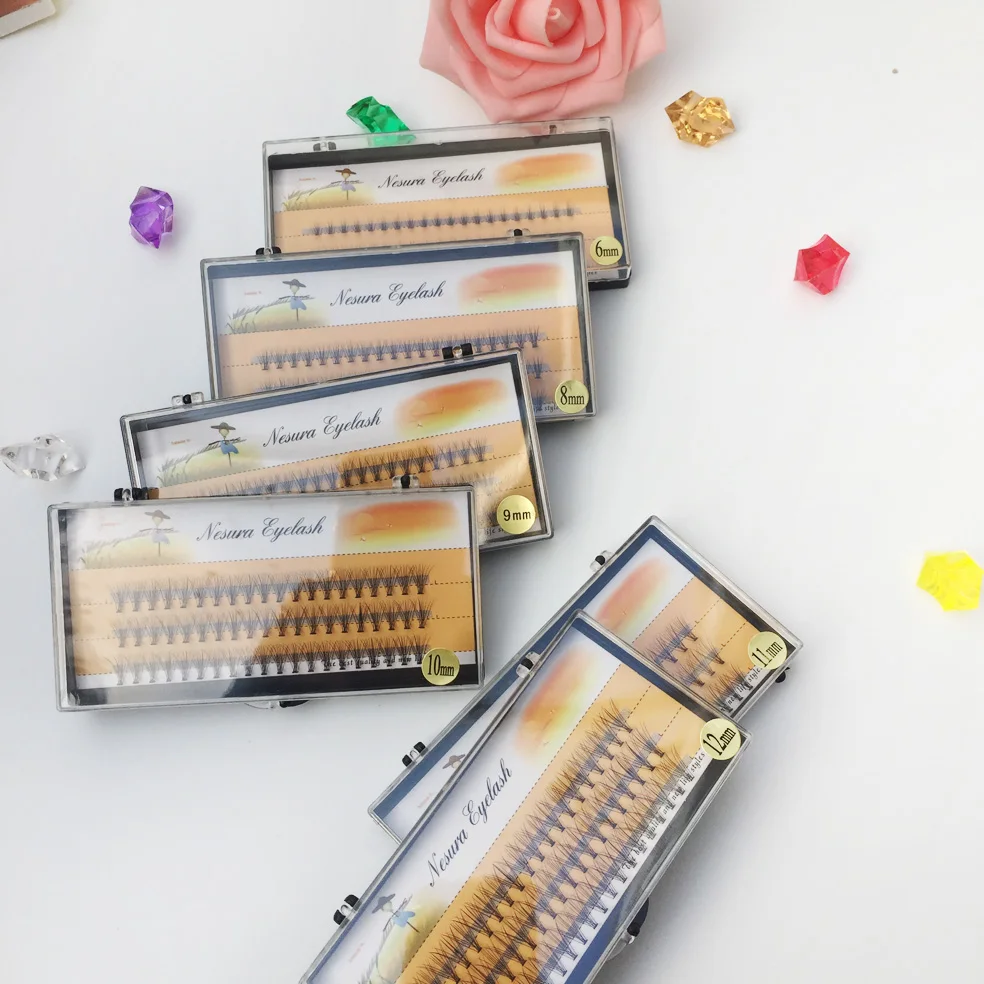 10 pc Individual Eyelashes Beams Mink False Eyelashes Cluster 3d Lashes Extension Grafting Fake Eyelashes Bunches 3
