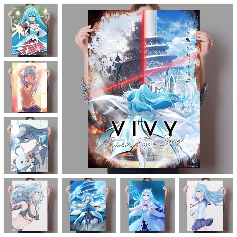 Anime Vivy Fluorite Eye S Song Poster Decoration Art Home Decor Bedroom Kids Room Living Sofa Wall Decor Canvas Hd Poster 01 Painting Calligraphy Aliexpress