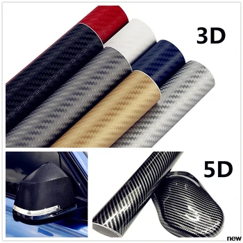 

30x127cm 3D 5D car carbon Fiber Vinyl stickers Decals FOR BMW M8 M550i M550d M4 M3 M240i M140i 530i 128i i8 Z4 X5 X4