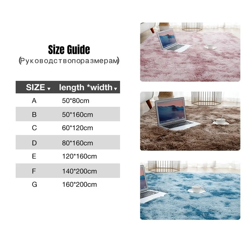 Thick Carpet for Living Room Plush Rug Children Bed Room Fluffy Floor Carpets Window Bedside Home Decor Rugs Soft Velvet Mat