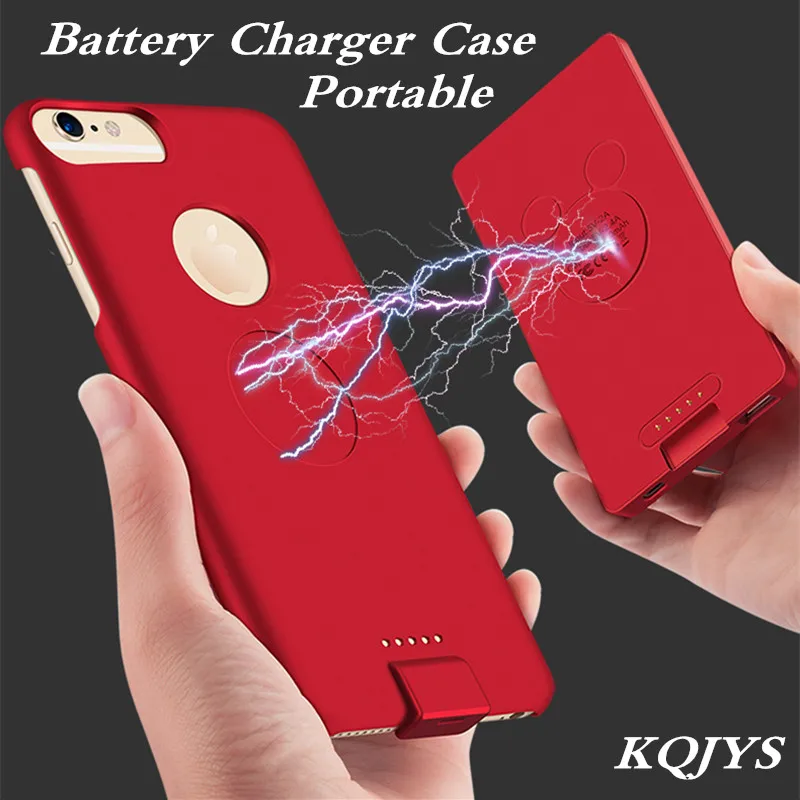 

KQJYS For iPhone 8/7/6 Plus Power Bank Battery Charger Cases Magnetic Battery Charging Power Case For iPhone X Xs Battery Case