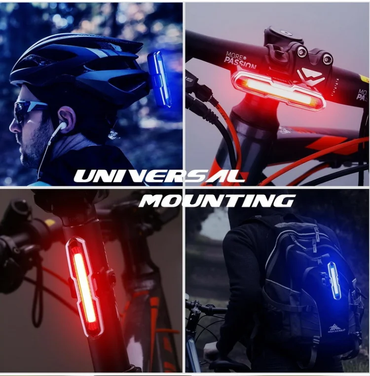 Excellent Bike Tail Light USB Rechargeable 168Lumens Ultra Bright Bicycle Rear Light LED Waterproof 5 Modes Cycling Taillight For Bicycle 7
