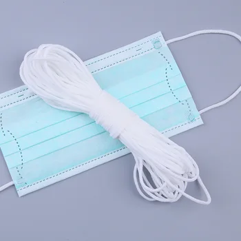 

1-20yards 3mm Round Mouth Mask Elastic Band Mask Rope Rubber Band String Mask Ear Cord Elastic Band DIY Clothing Craft ribbons