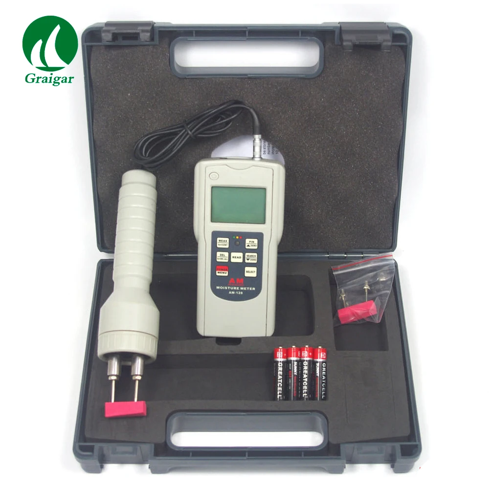 AM-128PS Pin Type Multifunctional Moisture Meter Tester