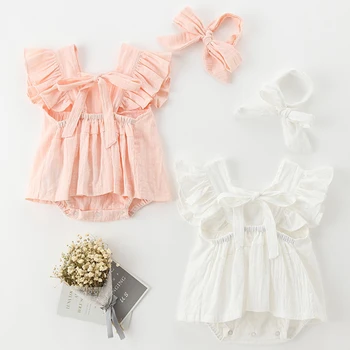 

2020 New Summer Korean Style Infant Baby Lovely Princess Rompers Baby Jumpsuit Newborn Baby Boys Clothes Toddler Girls Romper