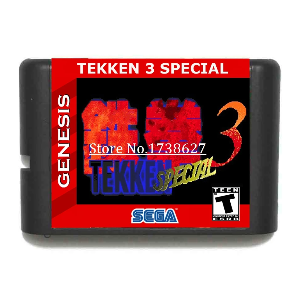 TEKKEN 3 специальный 16 битный игровой Картридж для консолей Sega MegaDrive & Genesis