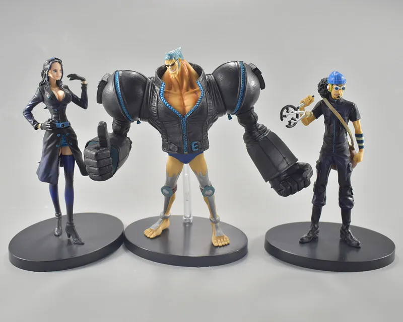 One Piece Nico Robin Usopp Frank 3pcs / Set Anime Action Figure Pvc