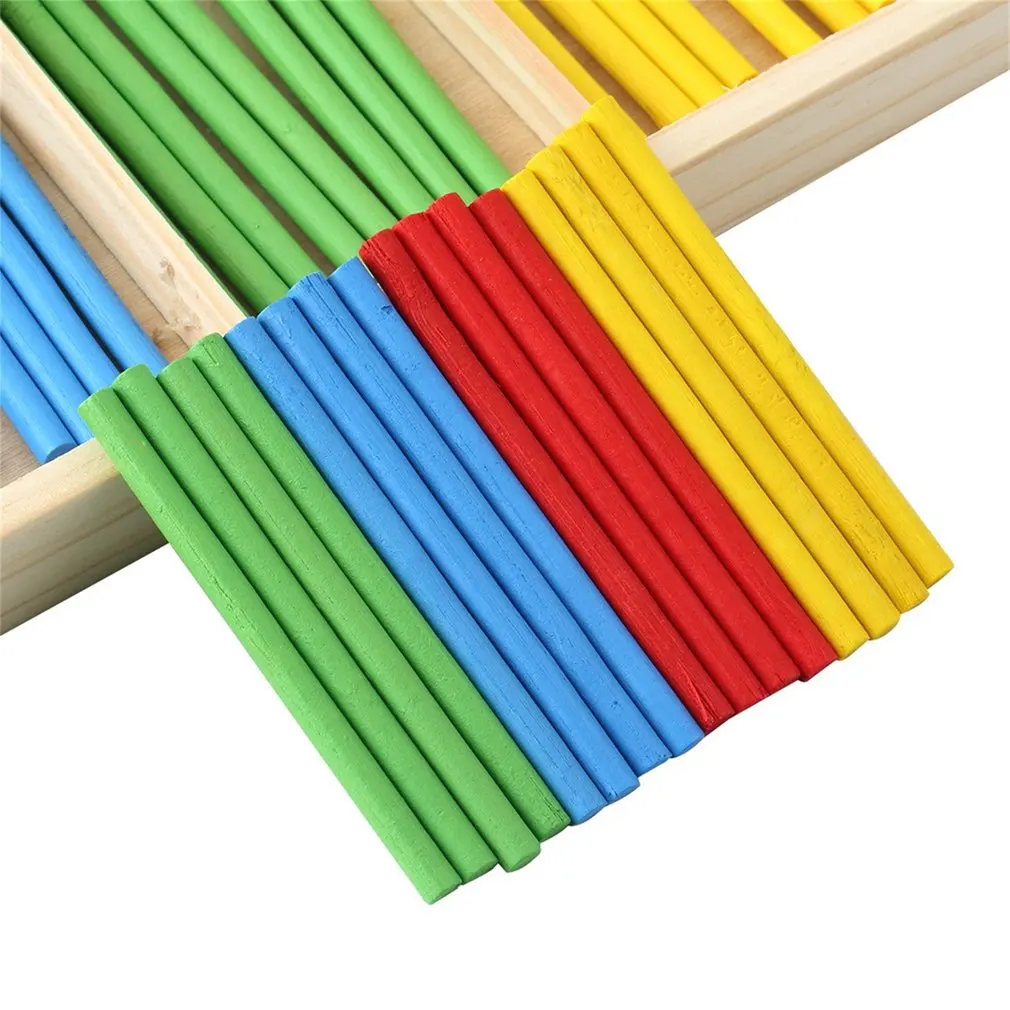 Hot! 3sets Intelligence Great Toys Montessori Math Wooden Material Color Calculation Early Education Enlightenment Toy New Sale