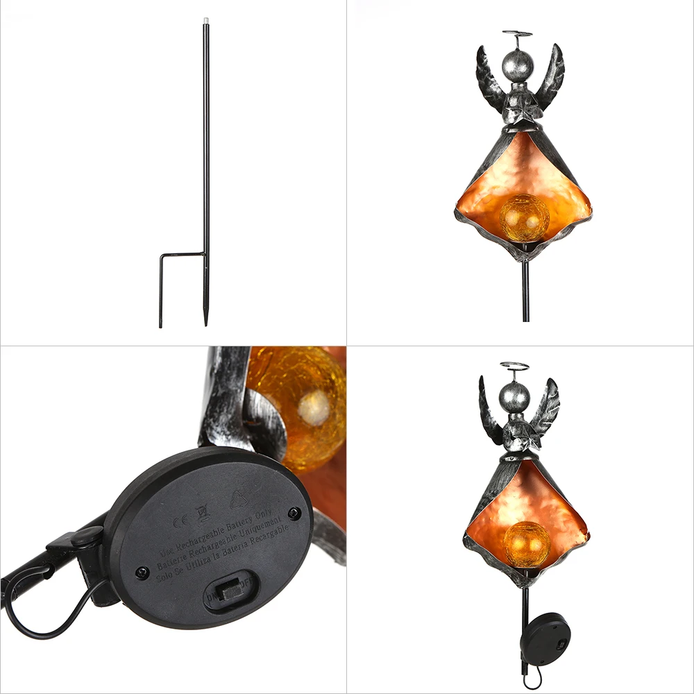 Solar LED Simulate Flame Light Lawn Lantern Waterproof Solar Lamp Outdoor solar garden light for Walkway Path LED Landscape Lamp