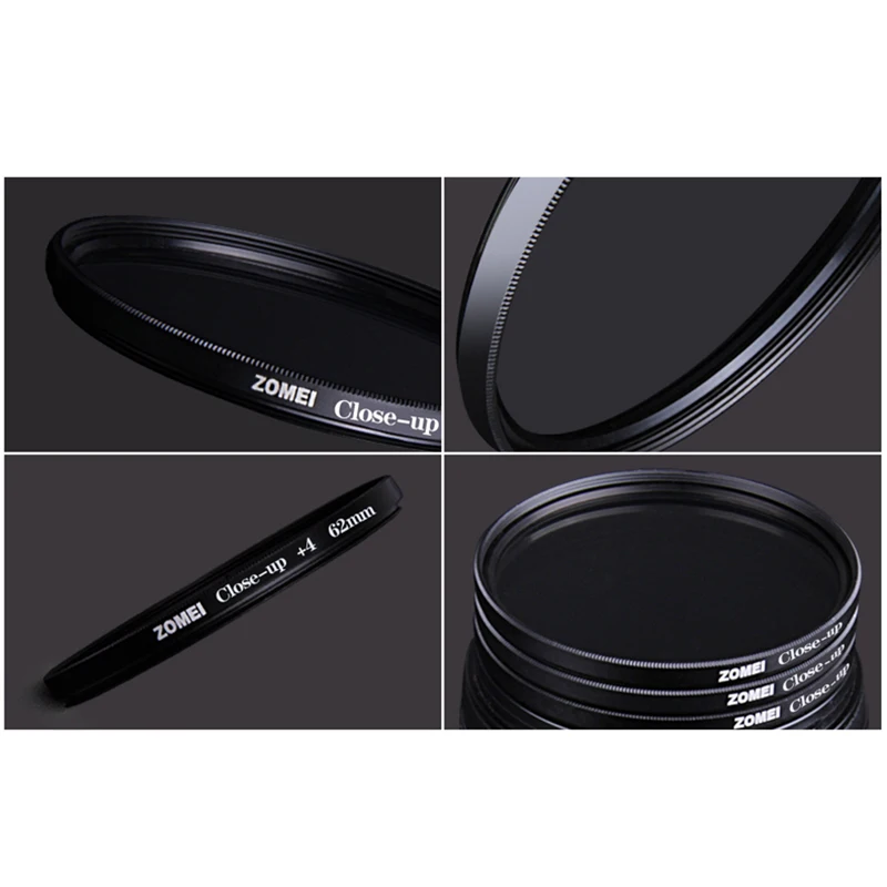 Фильтр для макрообъектива ZOMEI Close-Up+ 1+ 2+ 3+ 4+ 8+ 10 для объектива камеры Nikon Canon 52 55 58 62 67 72 77 82 мм