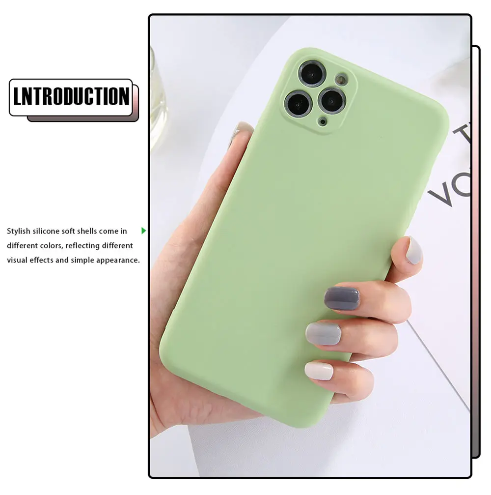 Lovebay мягкий жидкий силиконовый чехол для телефона для iPhone 11 11 Pro Max карамельный цвет сплошной ТПУ задняя крышка для Apple iPhone 11 чехол оболочка