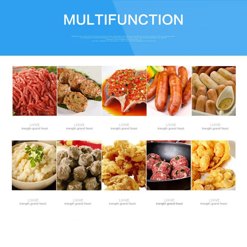 Meat Grinder Household Electric Multi-Function Meat Twisting Machine Grinder Sausage Machine Kitchen Removable And Washable