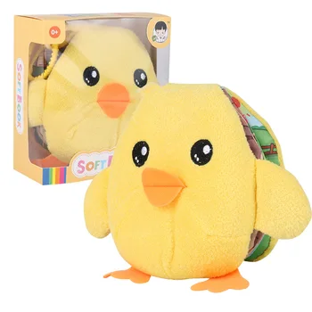 

Soft Plush Duck Cloth Books Baby Toy Story Baby Montessori Toys Educational Cloth Book