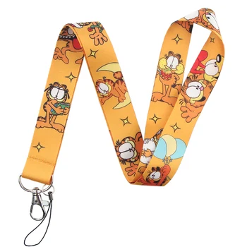 

Wholesale 20pcs/lot Cat Keychain Cartoon Cute Phone Lanyard Women Fashion Strap Neck Lanyards for ID Card Phone Keys
