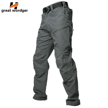 

Military Tactical Cargo Pants Men Teflon Waterproof Combat SWAT Hiking Climb Sport Army Pants Combat SWAT Trousers Men