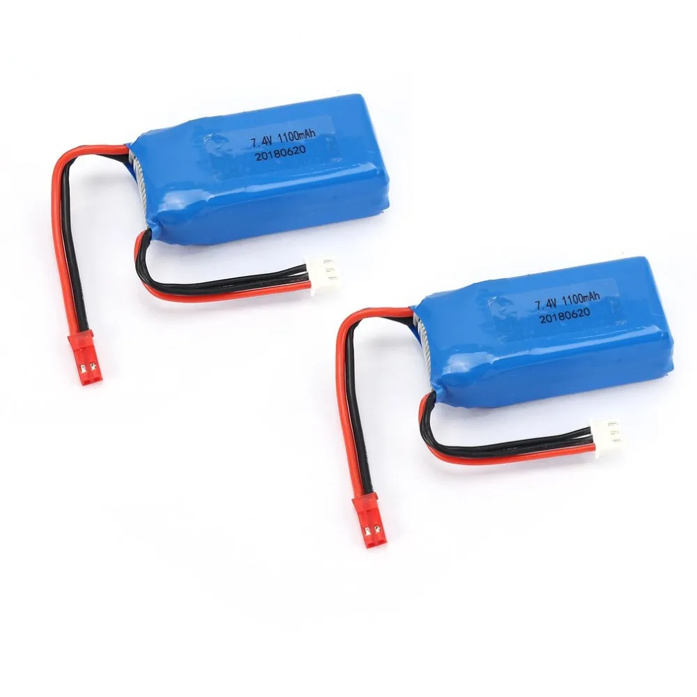 4 шт. 7,4 в 1100 мАч 25C 2S Lipo батарея JST вилка перезаряжаемая для Wltoys A949 A959 A969 A979 радиоуправляемые машины самолеты Дрон
