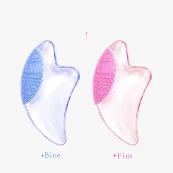 

Natural Crystal Massage Guasha Instrument, Facial Cleanser 2 in 1, Red and Blue Light Skin Massage, Slimming and anti-aging