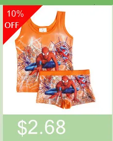 1 предмет, детская одежда летняя футболка с героями мультфильмов детский жилет трусики с человеком-пауком и Суперменом наборы боксеров