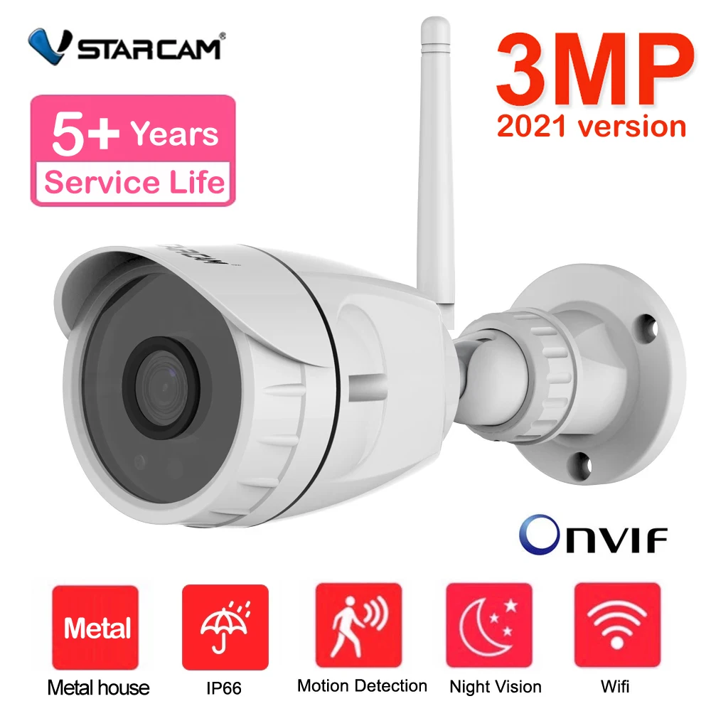 Vstarcam C17S Wi Fi IP камера 3 Мп 1080P Беспроводная P2P CCTV цилиндрическая наружная