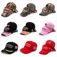WZCX Trump, Мужская камуфляжная кепка с вышитыми буквами, Регулируемая Кепка