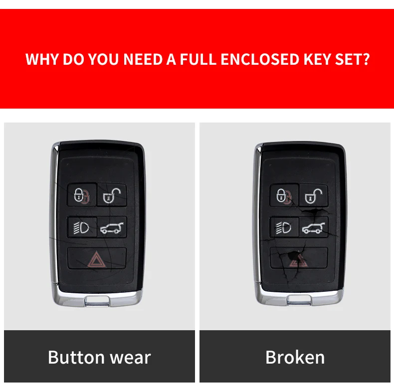 Carbon Fiber Car Smart Key Cover Case Fob For Land Rover Range Rover Sport A9 Discovery 2 3 4 Sport For Jaguar XF A8 A9 X8 XE XF - Hc7f34eed051c4693ad96a41189fab7a64
