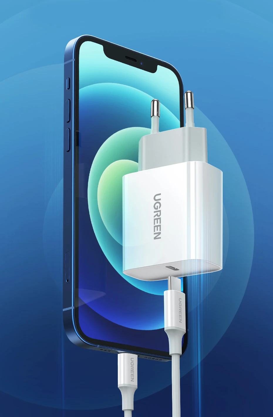 powerbank quick charge 3.0 UGREEN Quick Charge 4.0 3.0 QC PD Charger 20W QC4.0 QC3.0 USB Type C Fast Charger for iPhone 13 12 Xs 8 Xiaomi Phone PD Charger usb fast charge