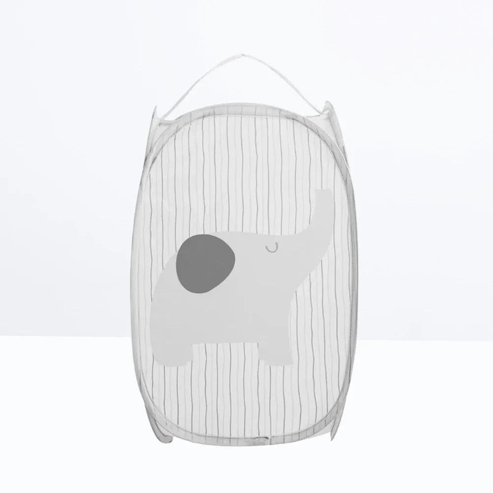 Cartoon Elephant Foldable Pop-Up Mesh Hamper Laundry with Side Pockets Multi Use for Toys Dirty Tidy Clothes Socks - Цена: 302,50 руб.