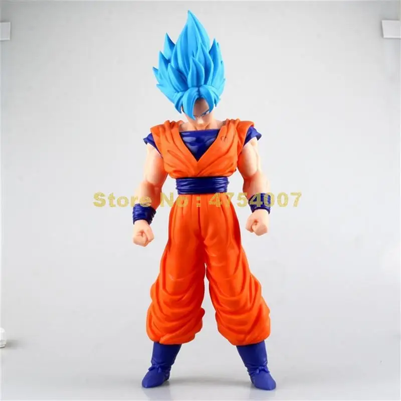 

anime dragonball dragon ball z dbz 5th giant super saiyan son goku blue hair pvc action figure 42cm Toy