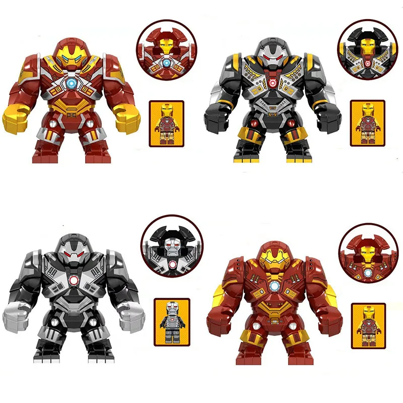 

New arrival Super Heroes Marvel Avengers Endgame Hulkbuster Thanos Big Figures Building Blocks Toys Gifts