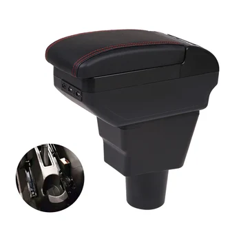 

Car For Lada Xray 2 Armrest Box Central Armrest Pad Usb Interface Microfiber Leather Special Central Storage Box