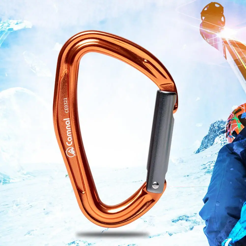 Climbing Carabiner D Shaped Carabiners Anti oxidation Heavy Duty Climbing Twist Clip Climbing