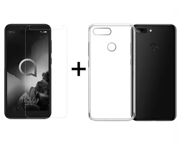 

TBOC Pack: Case Gel TPU + Screen Protector for Alcatel 1S 2019 - Alcatel 1S (2019) [5.5 "] Silicone Ultrathin Flexible