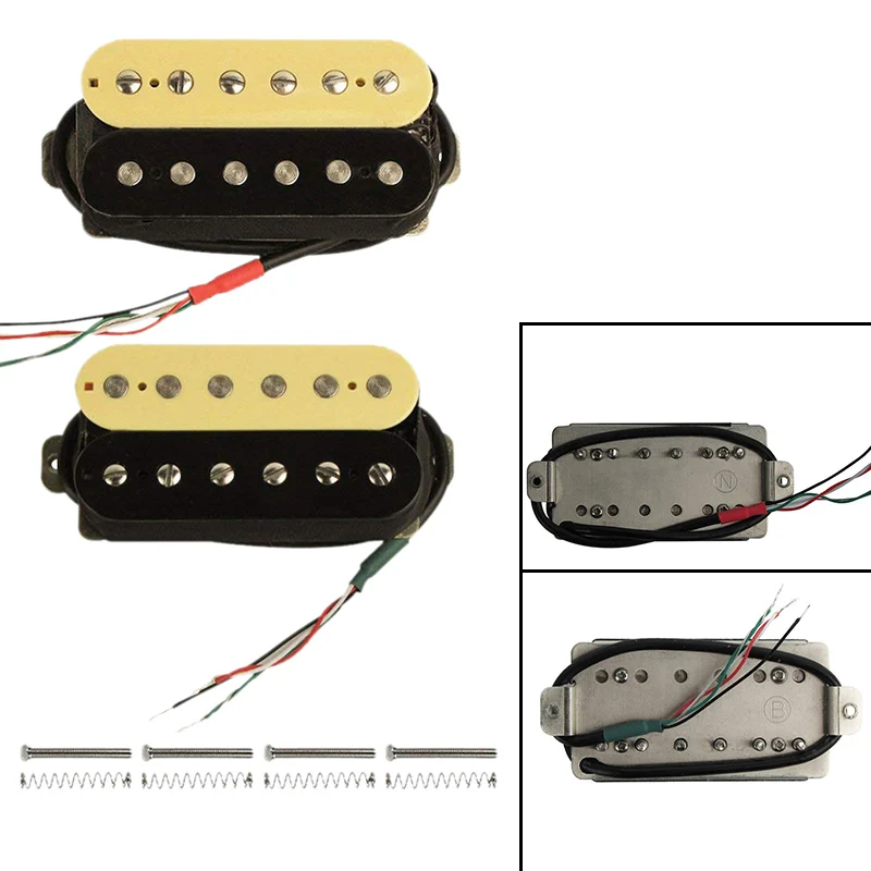 Электрогитара Humbucker пикапы Alnico V пикап (Зебра + черный)|Детали и аксессуары для