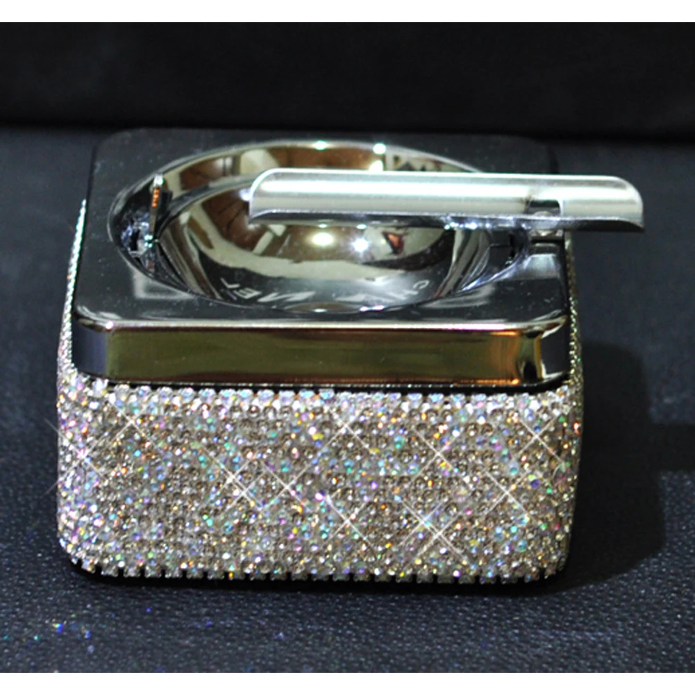 Автомобильный Грузовик стеллаж ясень держатель цилиндра Белый Bling|Пепельница в