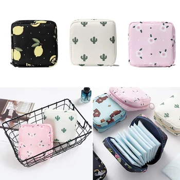 

Waterproof Tampon Storage Bag Durable Sanitary Pad Pouch Portable Makeup Lipstick Key Earphone Data Cables Organizer For Office