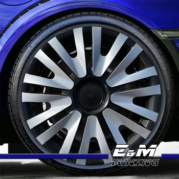 

15 "inch 4pcs Wheel Rim Cover Black/Silver On Black 4pcs Set