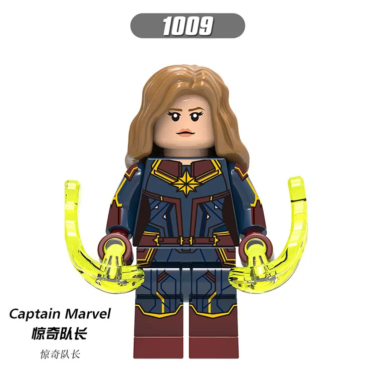Ван Синь X0226 Капитан Marvel Szkutak Lu супергерой строительные блоки Минифигурки развивающие вставленные строительные блоки Лидер продаж