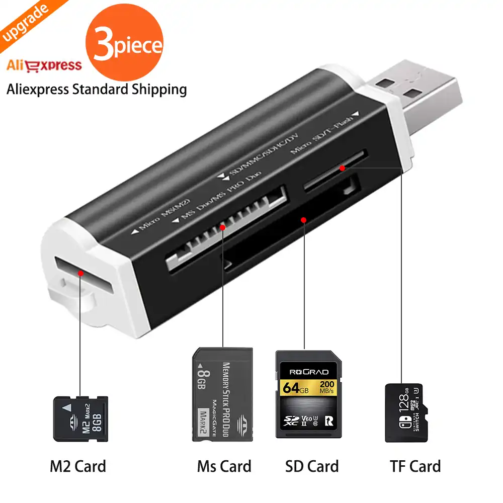 Usb 2 0 マイクロ Sd カードリーダーマイクロ Sd カード Tf カードアダプタープラグアンドノート Pc デスクトップ Pc カードリーダー Aliexpress