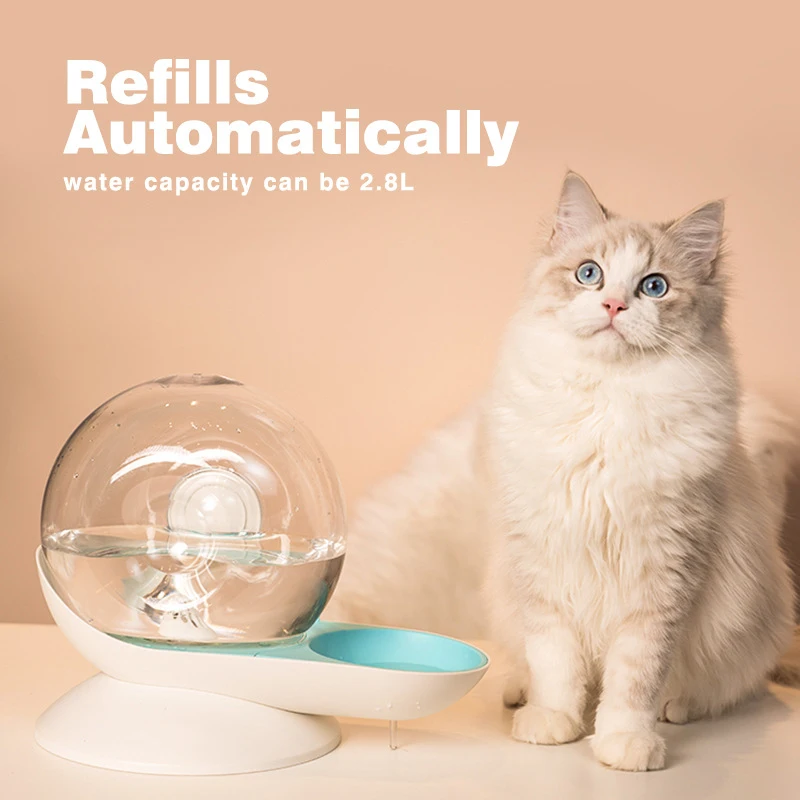 2.8l Cat Drinking Bowl Automatic Refill Water Dispenser Pet Water Bowl Bottle for Dog Cat Leakage-proof Drinking Water Feeder