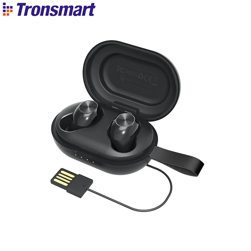 

Tronsmart Spunky Beat TWS Earphone Bluetooth 5.0 Voice Assistant IPX5 CVC 8.0 Earbuds with Qualcomm QCC3020 APTX 24H Playtime